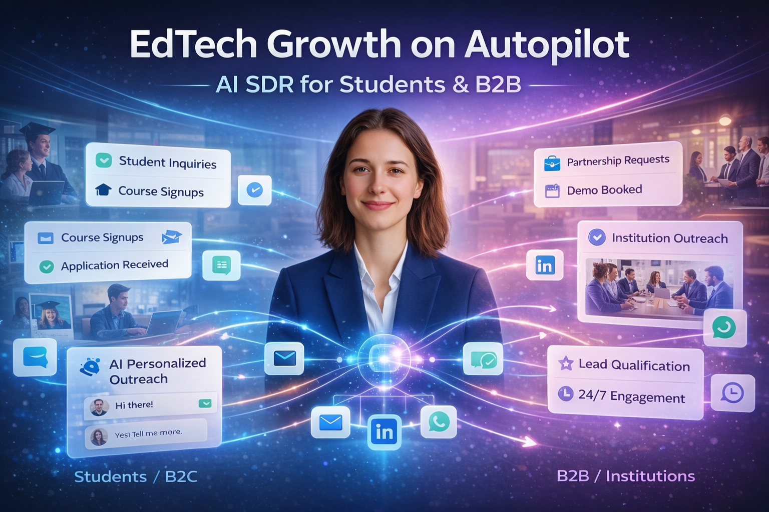 AI SDR for EdTech: Automating Student & B2B Outreach